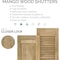 Ekena Millwork Americraft 2-Board Exterior Wood Joined Board-n-Batten Shutters w/ End Batten, ARW103BB207X41HGH, PR ARW103BB207X41HGH - alternate 6